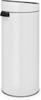 Brabantia Touch Bin New 30L Trash Can &ndash; White Kitchen Waste Bin