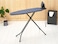 Brabantia Ironing Board Size A 110 x 30 cm, Small Foldable Ironing Board, Denim Blue, Adjustable Height, Non-Slip Feet, Cotton Cover