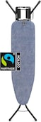 Brabantia Ironing Board Size A 110 x 30 cm, Small Foldable Ironing Board, Denim Blue, Adjustable Height, Non-Slip Feet, Cotton Cover