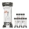 Brabantia PerfectFit Bin Liners Multipack (Size M/60 Litre) &ndash; 120 Thick Plastic Trash Bags with Tie Tape Drawstring Handles, White
