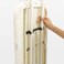 Brabantia Ironing Board Size A 110 x 30 cm, Foldable Small Ironing Board with Steam Iron Rest, Feathers Design, Adjustable Height, Non-Slip Feet, Cotton Cover