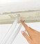 Brabantia Ironing Board Size A 110 x 30 cm, Foldable Small Ironing Board with Steam Iron Rest, Feathers Design, Adjustable Height, Non-Slip Feet, Cotton Cover