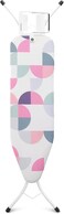 Brabantia Ironing Board A with Steam Iron Rest, Abstract Leaves, 110 x 30 cm