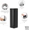 Brabantia NewIcon Pedal Bin 30 L Matt Black – Step Trash Can with Plastic Inner Bucket