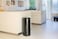 Brabantia NewIcon Pedal Bin 30 L Matt Black – Step Trash Can with Plastic Inner Bucket