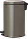 Brabantia NewIcon Pedal Bin 20 L Platinum &ndash; Soft-Close with Plastic Inner Bucket