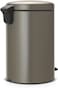 Brabantia NewIcon Pedal Bin 20 L Platinum &ndash; Soft-Close with Plastic Inner Bucket