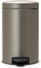 Brabantia NewIcon Pedal Bin 12 L Platinum &ndash; Soft-Close with Plastic Inner Bucket