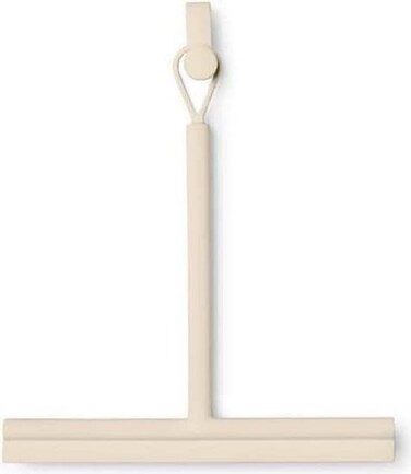 Brabantia ReNew Shower Squeegee with Door Hook, Soft Beige, 42.1 x 9 cm