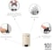 Brabantia NewIcon Pedal Bin 3 L Soft Beige &ndash; Soft-Closure Bathroom Rubbish Bin with Removable Inner Bucket + Bin Bags