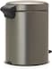 Brabantia  NewIcon Pedal Bin 5 L Platinum &ndash; Soft-Close with Plastic Inner Bucket