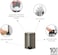 Brabantia  NewIcon Pedal Bin 5 L Platinum &ndash; Soft-Close with Plastic Inner Bucket