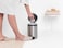 Brabantia NewIcon Pedal Bin 3 L Matt Steel &ndash; Fingerprint Proof with Plastic Inner Bucket