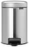 Brabantia NewIcon Pedal Bin 3 L Matt Steel &ndash; Fingerprint Proof with Plastic Inner Bucket