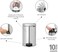 Brabantia NewIcon Pedal Bin 12 L Matt Steel &ndash; Fingerprint Proof with Plastic Inner Bucket