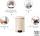Brabantia NewIcon Pedal Bin 12 L Soft Beige &ndash; Soft-Close Lid with Removable Inner Bucket