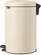Brabantia NewIcon Pedal Bin 20 L Soft Beige – Soft-Close Lid with Removable Inner Bucket