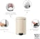 Brabantia NewIcon Pedal Bin 20 L Soft Beige – Soft-Close Lid with Removable Inner Bucket
