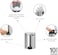 Brabantia NewIcon Pedal Bin 5 L Matt Steel- with Plastic Inner Bucket