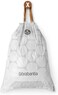 Brabantia PerfectFit Trash Can Liners Code X, 10-12 Litre, White, 20 Bags