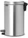 Brabantia NewIcon Pedal Bin 12 L Matt Steel &ndash; Soft-Close with Plastic Inner Bucket