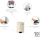 Brabantia NewIcon Pedal Bin 5 L Soft Beige &ndash; Soft-Closure Bathroom Rubbish Bin with Removable Inner Bucket + Bin Bag