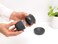 Brabantia SinkSide Soap Dispensing Dish Brush, Dark Grey, Refillable Washing-Up Brush with Soap Reservoir, Storage Stand, Replaceable Bristles, One Size