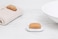 Brabantia MindSet Soap Dish, Mineral Fresh White, Steel Soap Holder with Ribbed Tray, Non-Slip Base, Corrosion-Resistant Bathroom Accessory, One Size