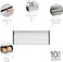 Brabantia Large Fall Front Bread Bin White, Rectangular Front Opening Bread Box with Flat Top, Fits 2 Loaves