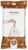 Brabantia PerfectFit Bin Liners Size X, 10-12 Litre, White, 40 Bags