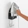 Brabantia 385742 Wall-Mounted Iron Rest and Ironing Board Holder Grey, Heat-Resistant Storage Hook for Iron and Board