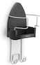 Brabantia 385742 Wall-Mounted Iron Rest and Ironing Board Holder Grey, Heat-Resistant Storage Hook for Iron and Board