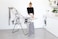 Brabantia HangOn Drying Rack, 25m, Matt Black, Foldable Clothes Airer with Adjustable Wings, 8 Hanger Hooks, Transport Lock &amp; Child Lock
