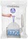 Brabantia PerfectFit Waste Bags Dispenser Pack Size D
 (15&ndash;20 Litre) &ndash; 40 Bags &ndash; White