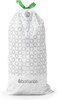Brabantia PerfectFit Bin Liners Size G (23&ndash;30 Litre) &ndash; 20 Bags &ndash; 
Strong Trash Bags with Tie Tape, White