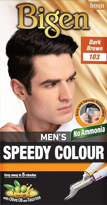 Bigen Men&rsquo;s Permanent 
Hair Colour 103 Dark Brown