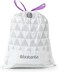 Brabantia PerfectFit Bin Liners Size C (10&ndash;12 Litre) &ndash; 60 Bags &ndash;
 Strong Trash Bags with Tie Tape, White