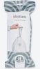 Brabantia PerfectFit Bin Liners Multipack Size H (50&ndash;60 Litre) &ndash; 120 Bags &ndash;
 Thick Plastic Trash Bags with Tie Tape, White