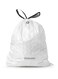 Brabantia PerfectFit Bin Liners Size M (60 Litre) &ndash; 40 Bags, 
Thick Plastic Trash Bags with Tie Tape Handles, White