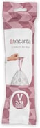 Brabantia PerfectFit Trash Bags Size V, 2-3L, 40 Bags, White