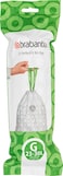 Brabantia PerfectFit Bin Liners Size G, 23-30L, 120 Bags, White