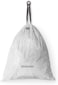 Brabantia PerfectFit Bin Liners Size M, 60L, 20 Bags, White