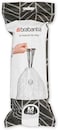 Brabantia PerfectFit Bin Liners Size M, 60L, 20 Bags, White