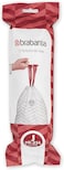 Brabantia PerfectFit Trash Bags Size J, 20-25L, 20 Bags, White