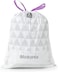 Brabantia PerfectFit Bin Liners Size C, 10-12L, 200 Bags, White