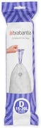 Brabantia Bin Liners Size D, 15-20L, 20 Bags, White
