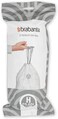 Brabantia PerfectFit Bin Liners Size H, 50-60L, 120 Bags, White