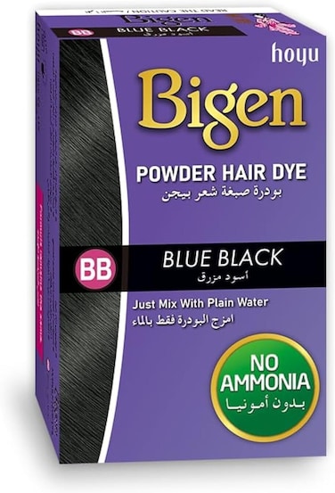 Bigen Powder Hair Dye, Blue Black BB, 6g