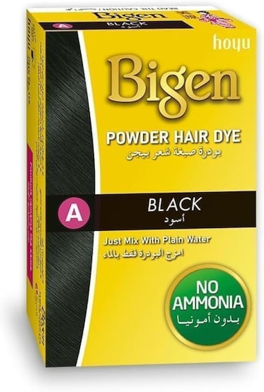 Bigen Powder Hair Dye, Black A, 6g