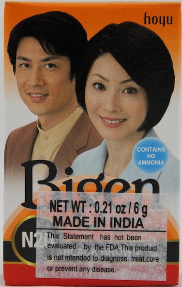 Bigen Powder Hair Color, Black Brown N20, 6g